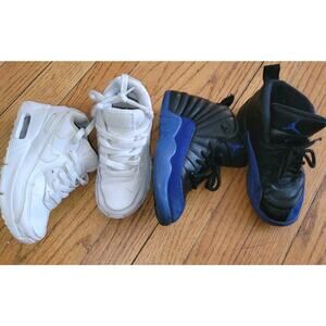 Lot Of 2 Nike Air Jordan 12 Retro Game Royal Blue And Air Max White/White Sz 11